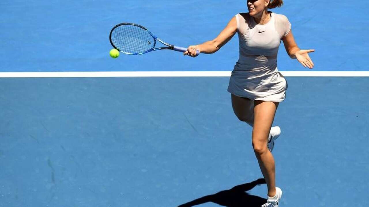 Maria Sharapova of Russia in action