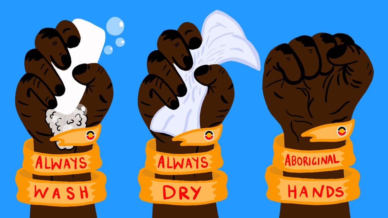 Yorta Yorta rapper Briggs has teamed up with Illustrator Molly Hunt to create Covid-19 health messaging for First Nations communities