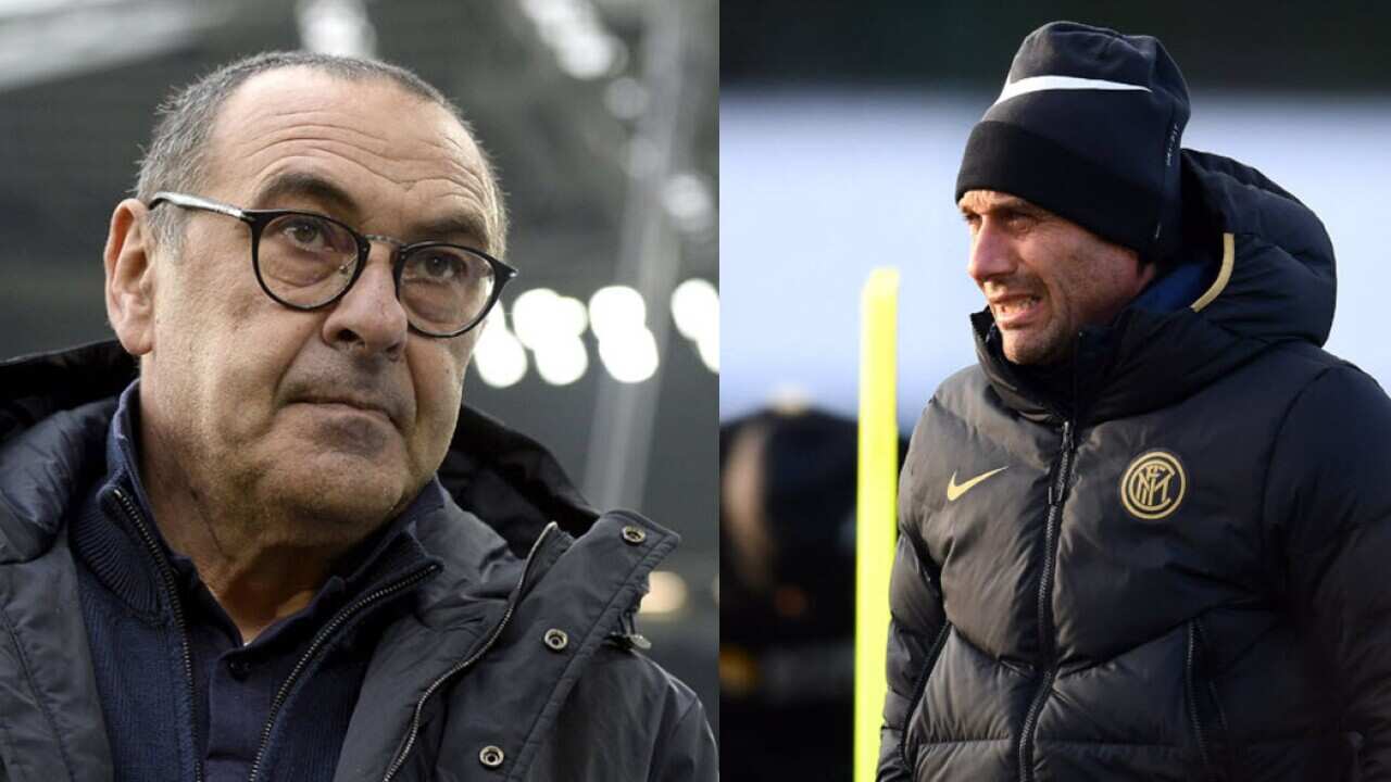 Maurizio Sarri e Antonio Conte
