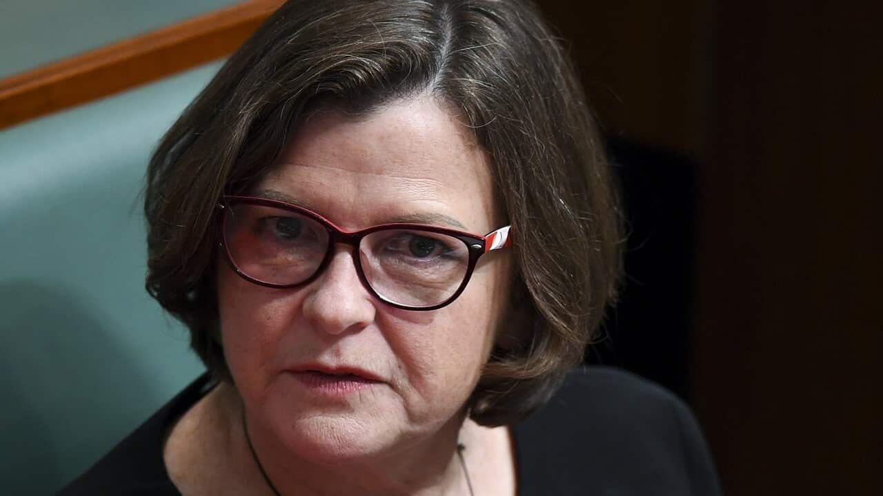 Labor MP Ged Kearney reacts during House of Representatives Question Time at Parliament House in Canberra, Monday, March 26, 2018. (AAP Image/Lukas Coch) NO ARCHIVING