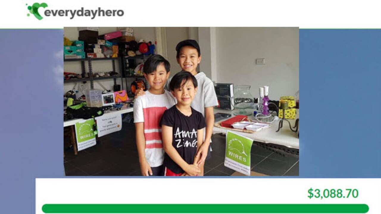 Ba anh em Evan (11 tuổi), Ryan (8 tuổi) và Owan Đặng (6 tuổi)