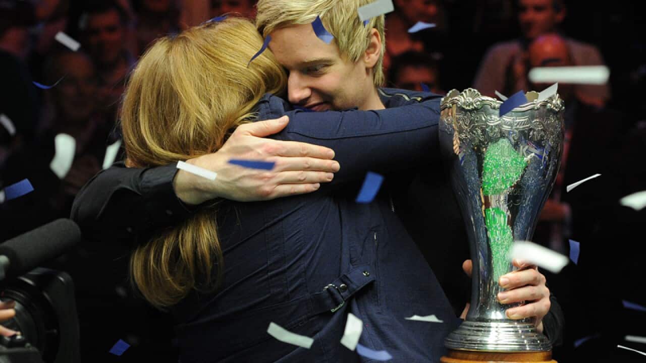 Neil Robertson in action during championships