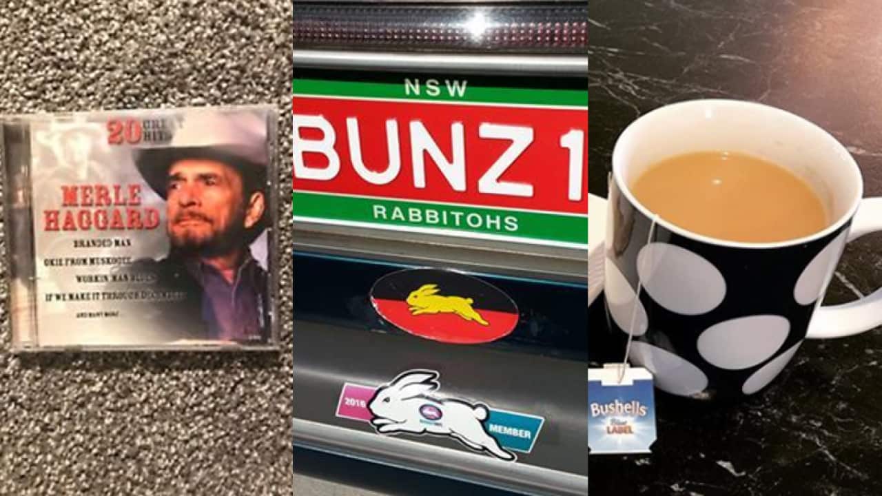 Country music Bumper Stickers and a cup of tea