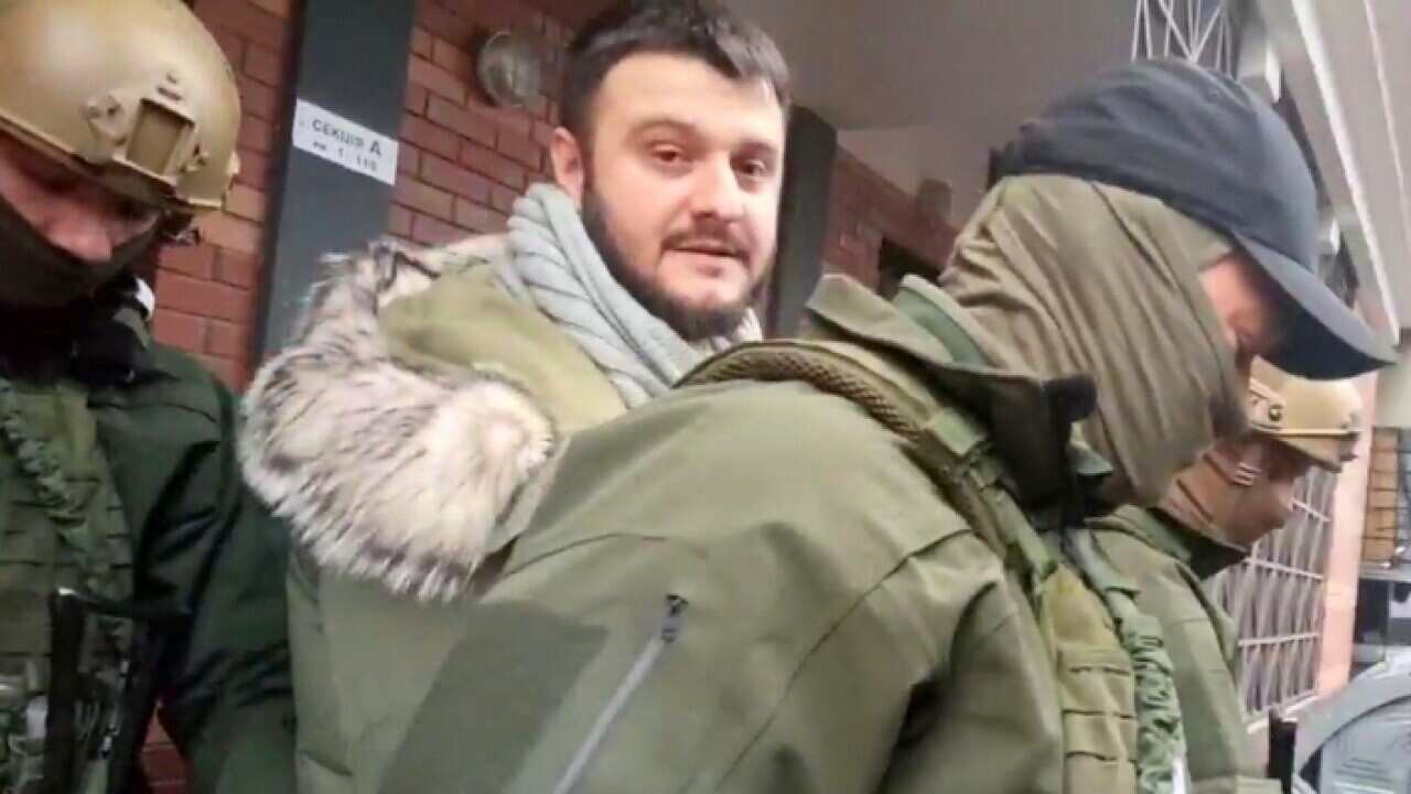 1-Employees of the National Anti-Corruption Bureau arrest Interior Minister Arsen Avakov's son Oleksandr on Oct. 31