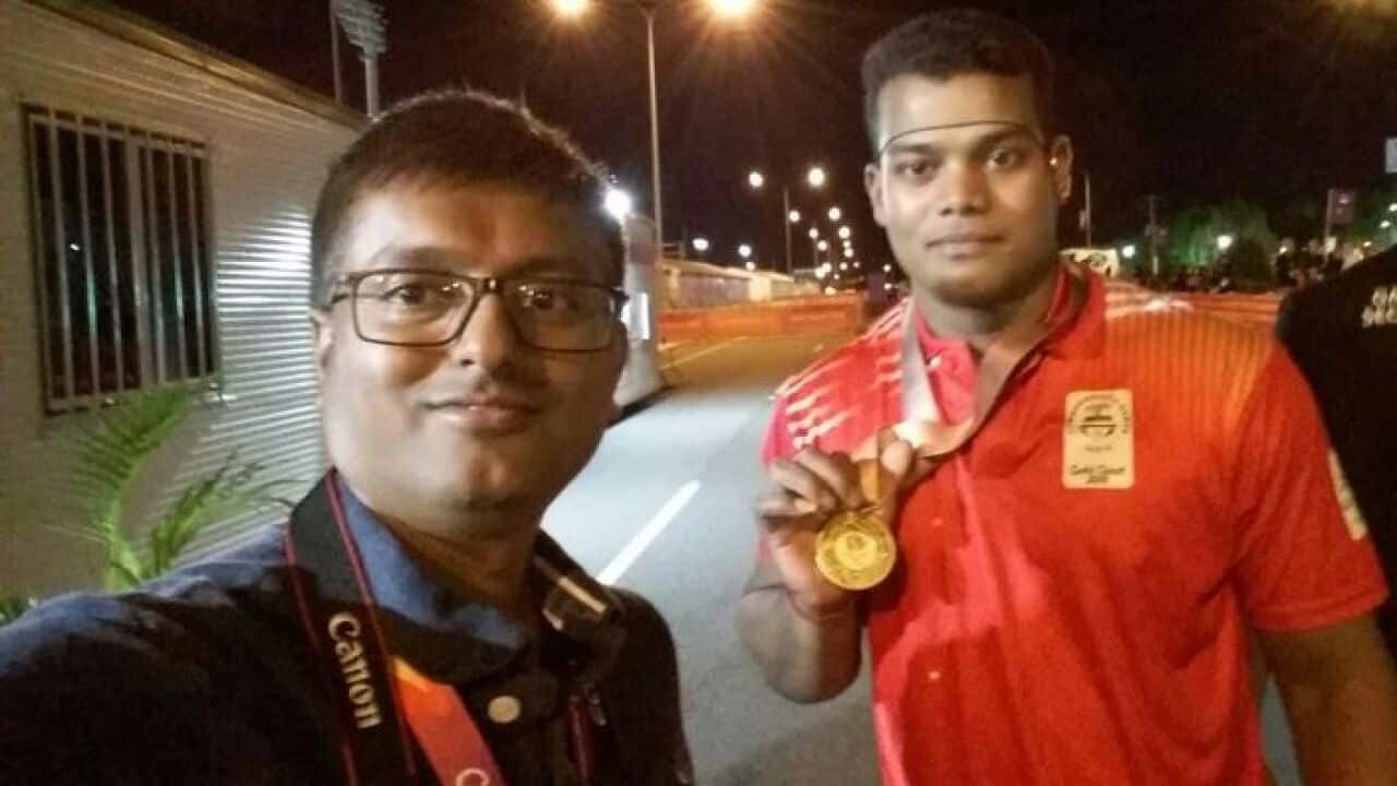 Ketan Joshi with Gold medal winner weightlifter from India,Rahul Venkat.