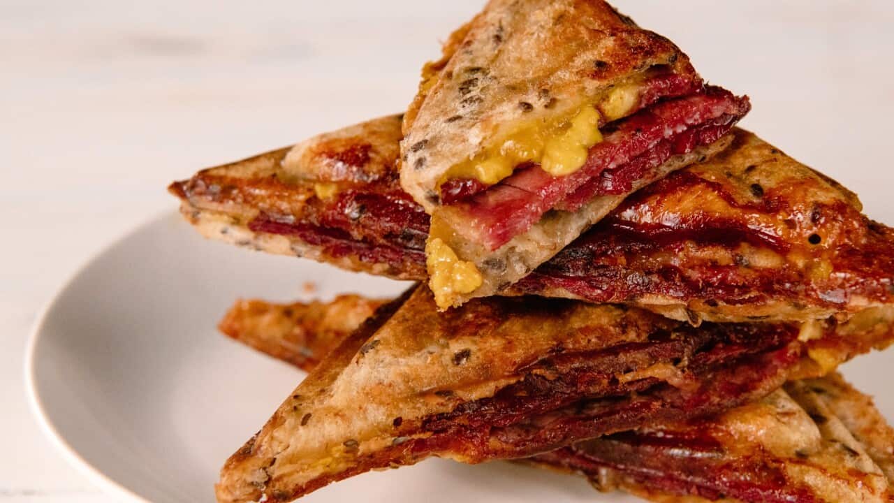 Corned beef jaffles