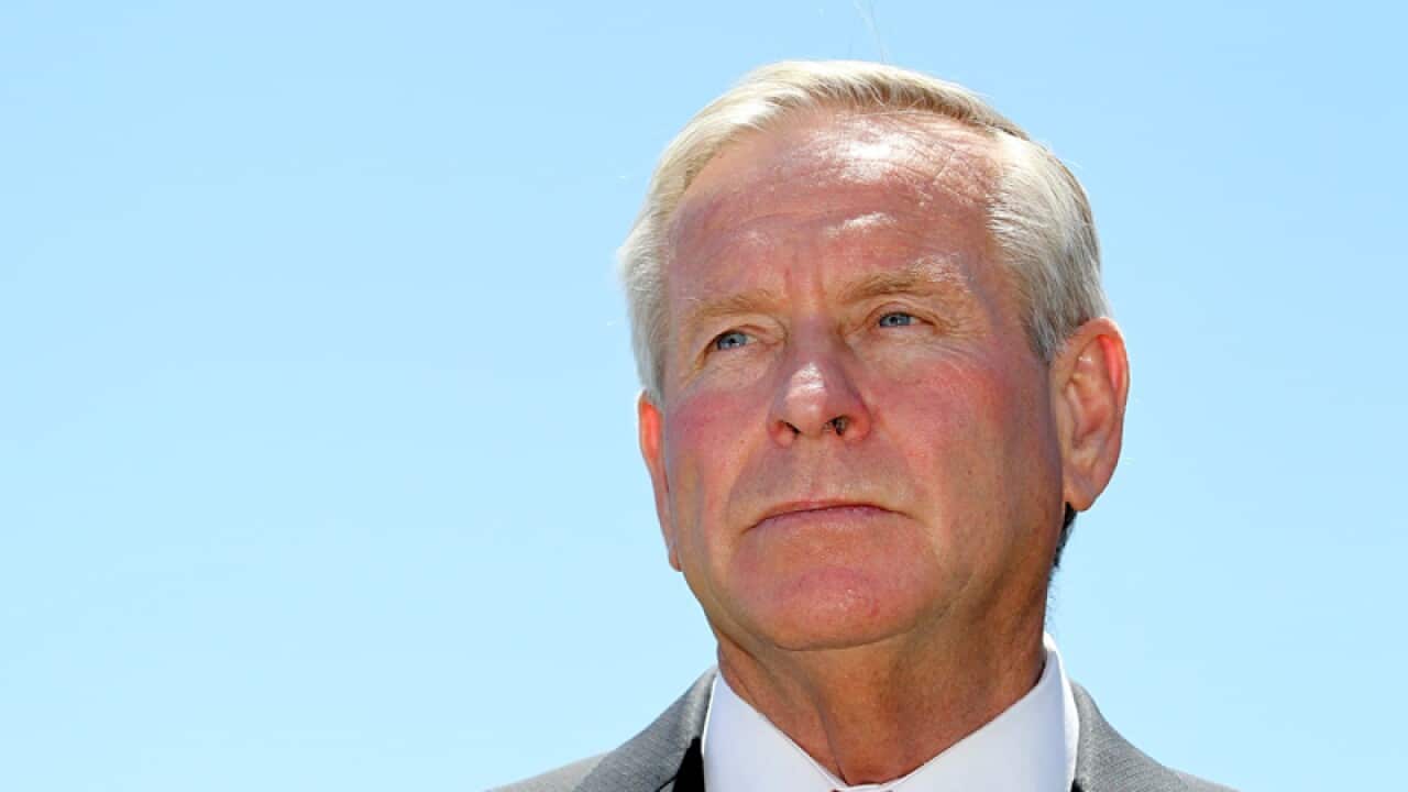 Colin Barnett during a doorstop.