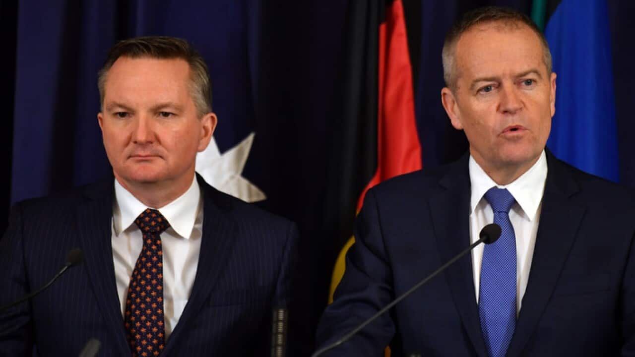 Chris Bowen, left, and Bill Shorten
