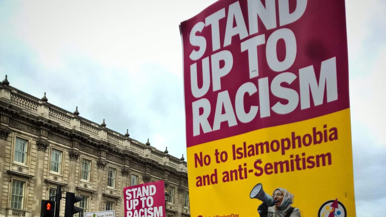 "Stand up to Racism" by garryknight is marked with CC0 1.0.