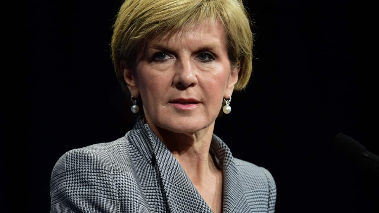 Foreign Affairs Minister Julie Bishop.