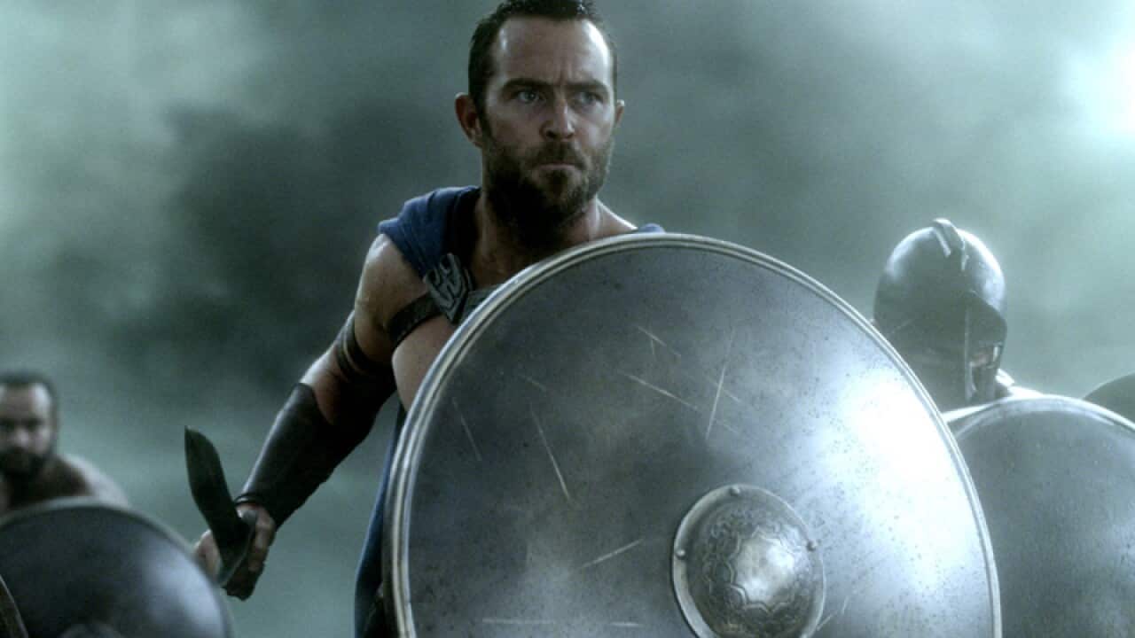Sullivan Stapleton in the film, "300: Rise of an Empire."