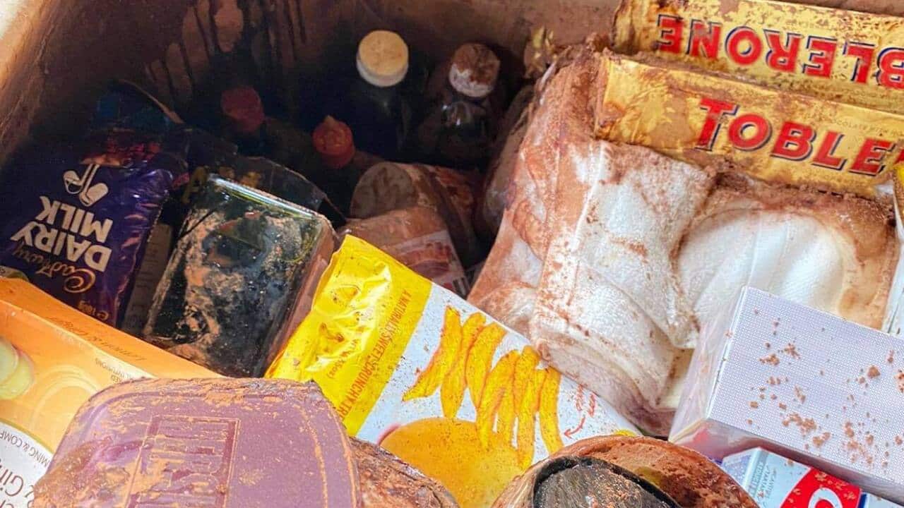 Damaged goods inside a balikbayan box