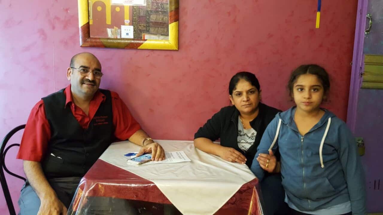 Sahota family at SONA Palace Indian foods, Zillmere