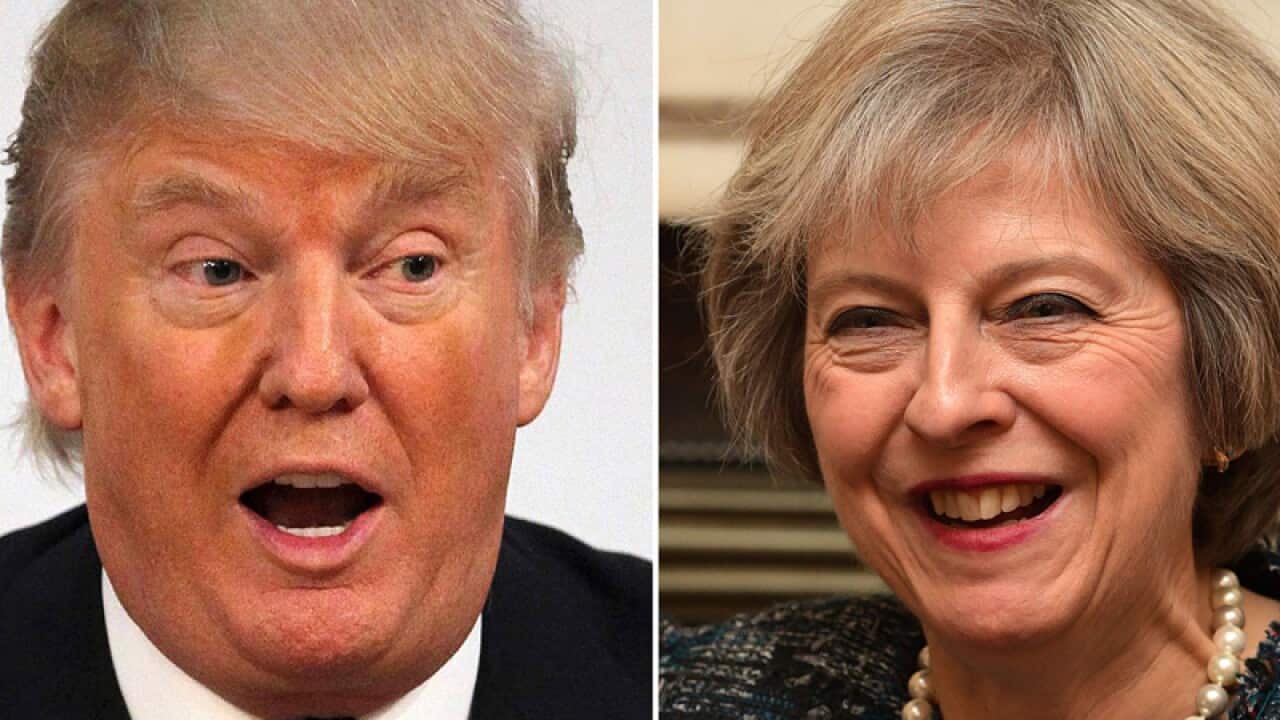 Donald Trump and Theresa May