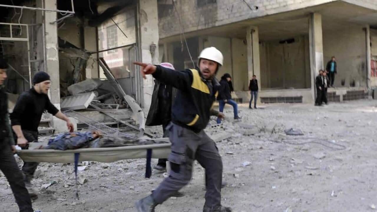 At least 250 people have been killed in Syria's eastern Ghouta in 48 hours, a war monitor says.