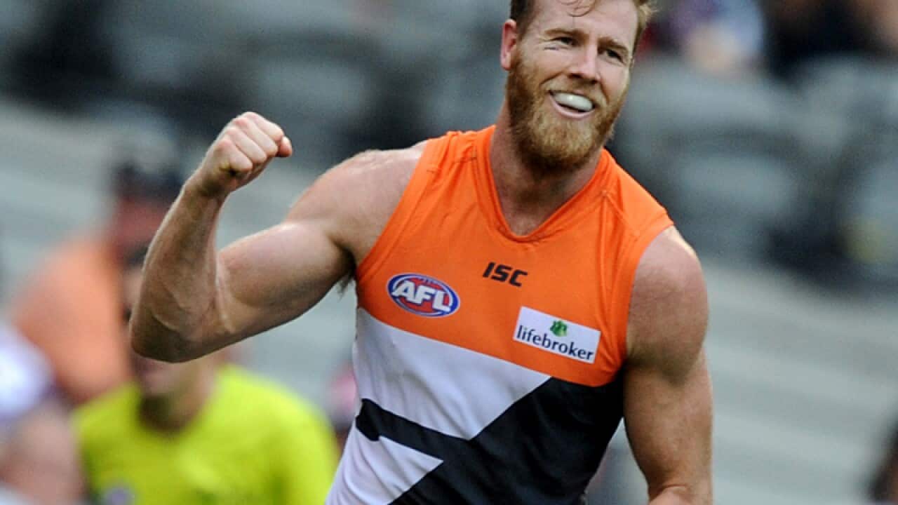 Jonathan Giles of GWS in Melbourne