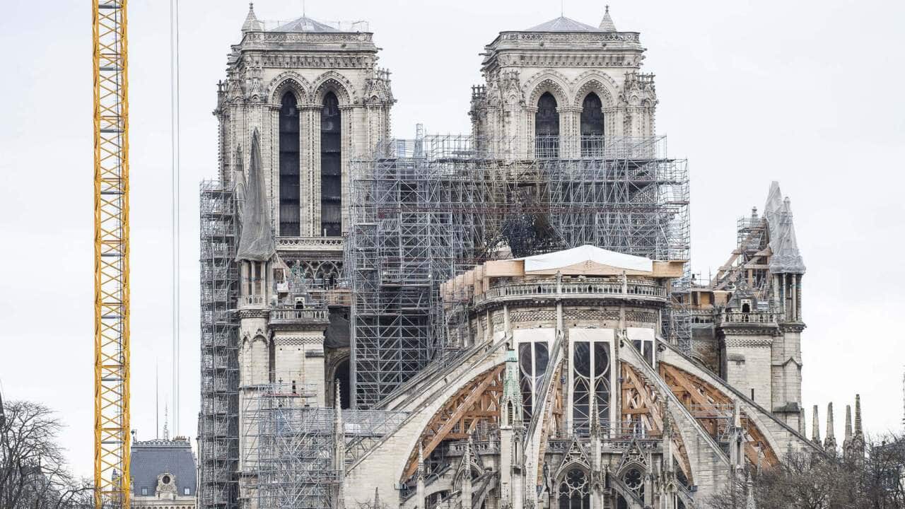 Work continues to stabilise the Notre Dame cathedral's structure nine months after the devastating fire