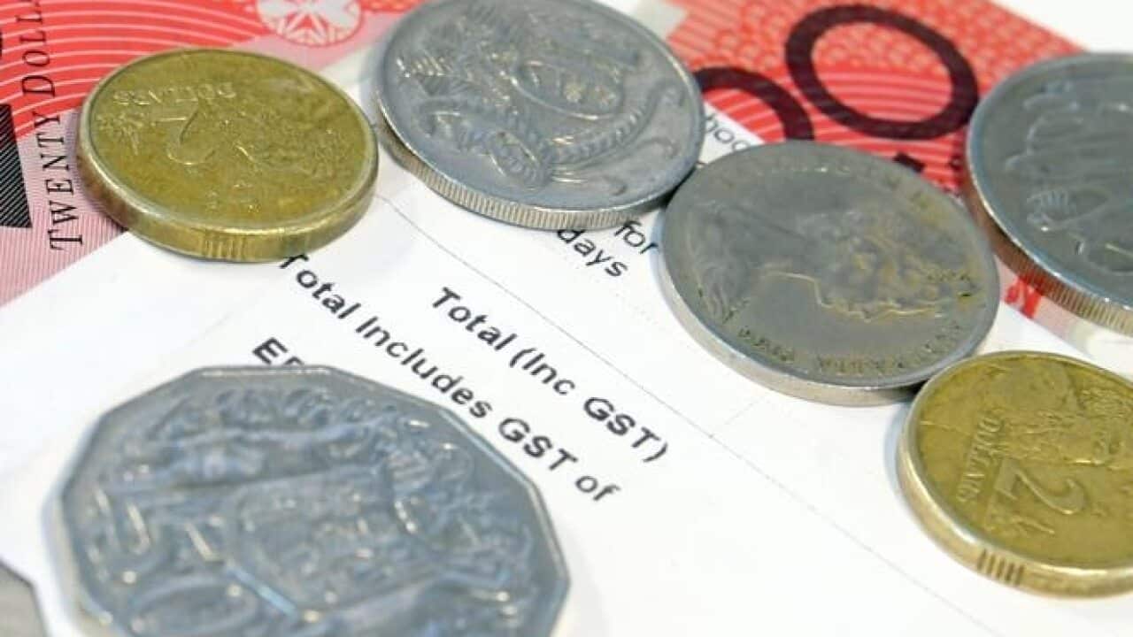A receipt showing GST alongside Australian currency.