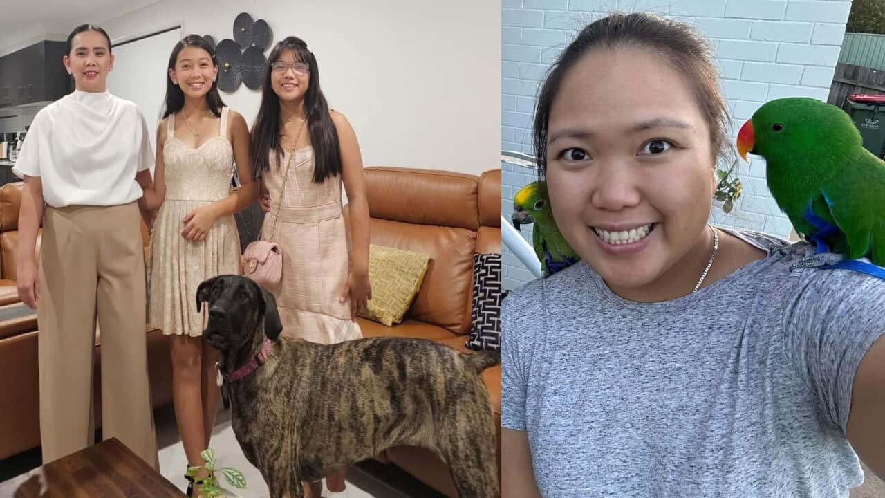 The Juyan family and Christine Dulay with their pets.jpg