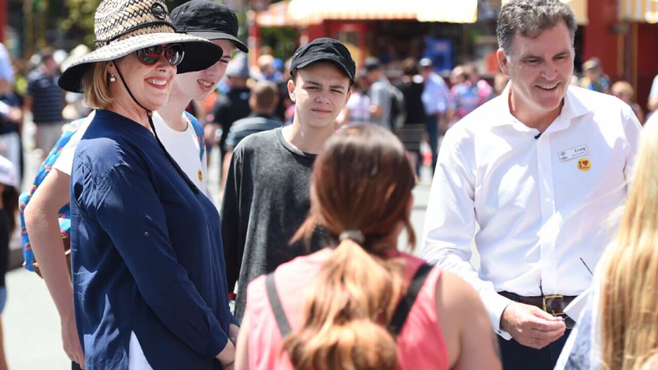 Ardent Leisure's CEO Deborah Thomas (left) and Craig Davidson