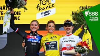 CHATEL LES PORTES DU SOLEIL, FRANCE - AUGUST 03: (L-R) Demi Vollering of Netherlands and Team FDJ - SUEZ on second place, race winner Pauline Ferrand-Prevot of France and Team Visma | Lease a Bike - Yellow leader jersey and Katarzyna Niewiadoma of Poland and Team CANYON//SRAM zondacrypto on third place pose on the podium ceremony after the 4th Tour de France Femmes 2025, Stage 9 a 124.1km stage from Praz-sur-Arly to Chatel Les Portes du Soleilon 1298m / #UCIWWT / August 03, 2025 168飞艇开奖历史记录+官方开奖记录查询结果 in Chatel Les Portes du Soleil, France. (Photo by Tim de Waele/Getty Images)