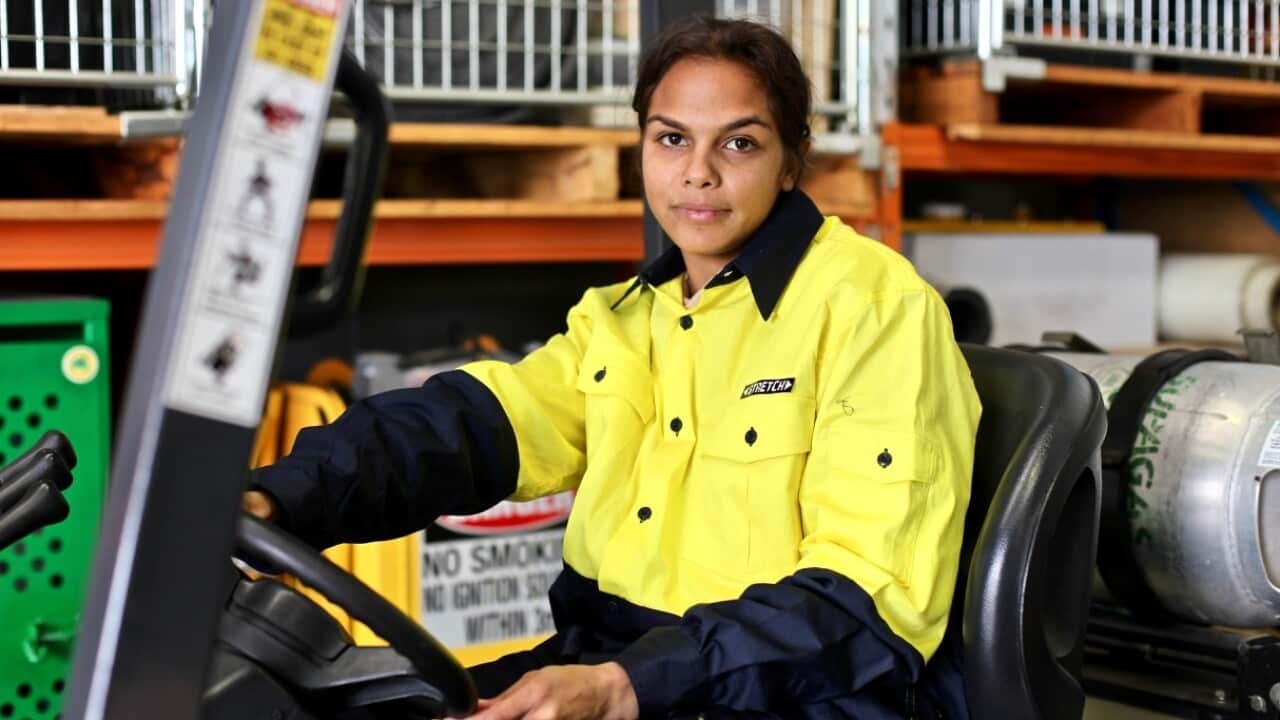 Harmony is completing a Certificate 3 in Civil Construction