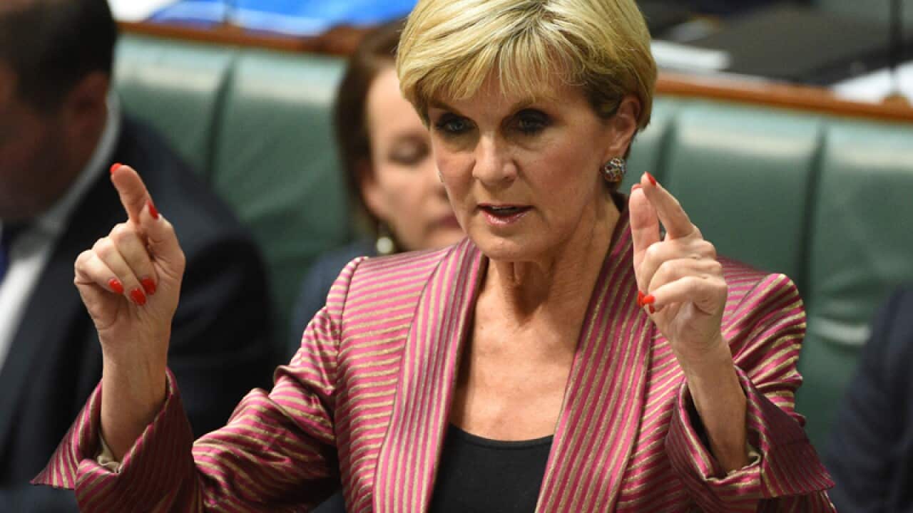Foreign Minister Julie Bishop