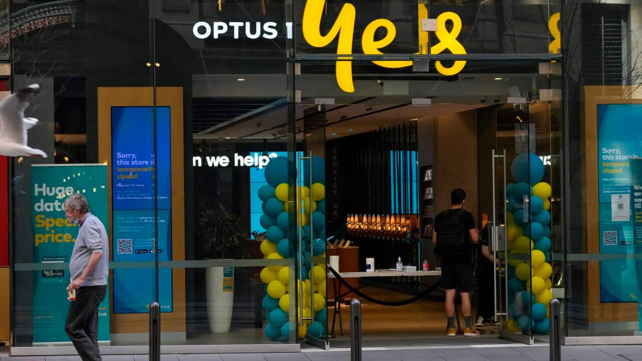 An Optus storefront in Sydney.