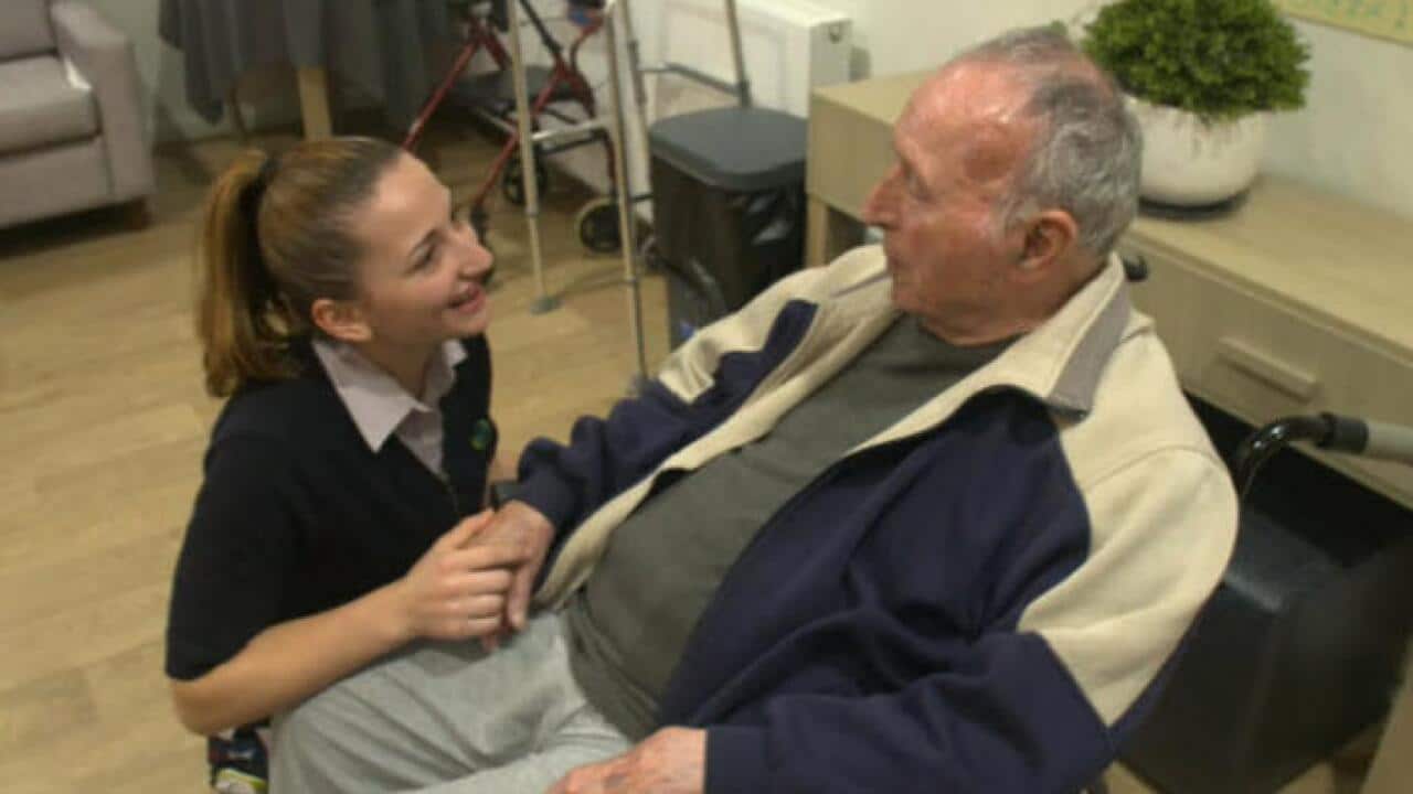 Aged care service for senior resident