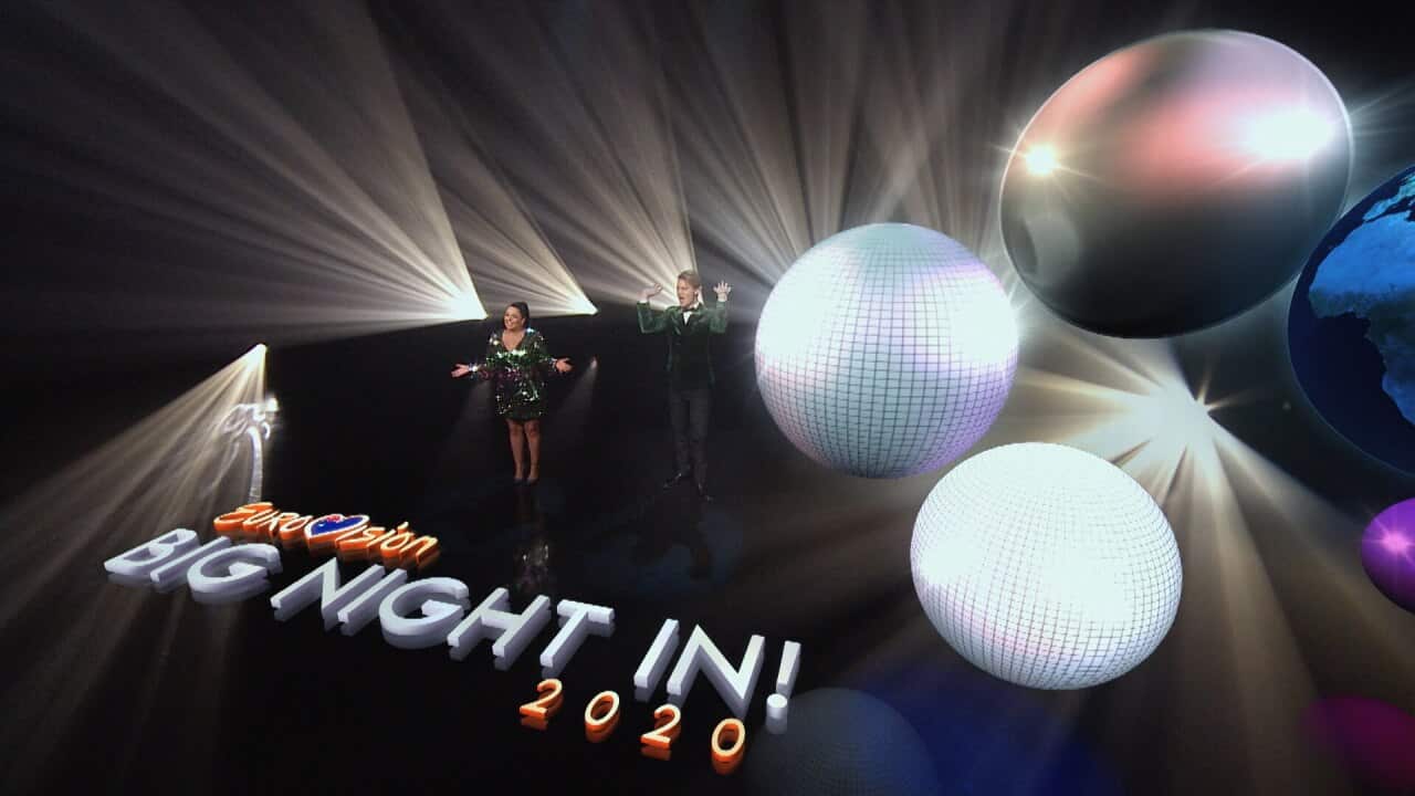 Myf Warhurst and Joel Creasey hosting Eurovision 2020 Big Night In!
