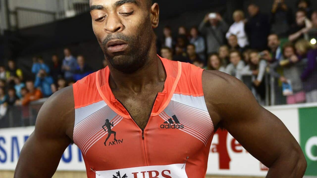 American sprinter Tyson Gay