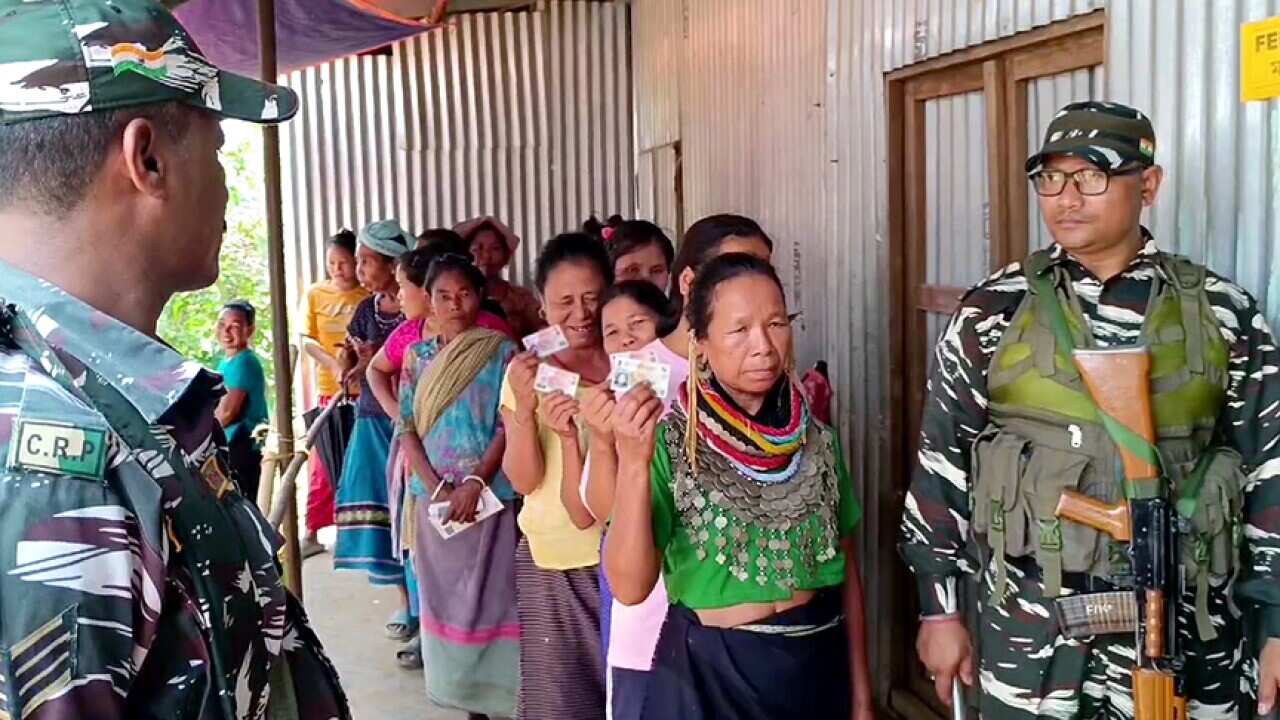 The voting for the second phase of the Lok Sabha elections is underway