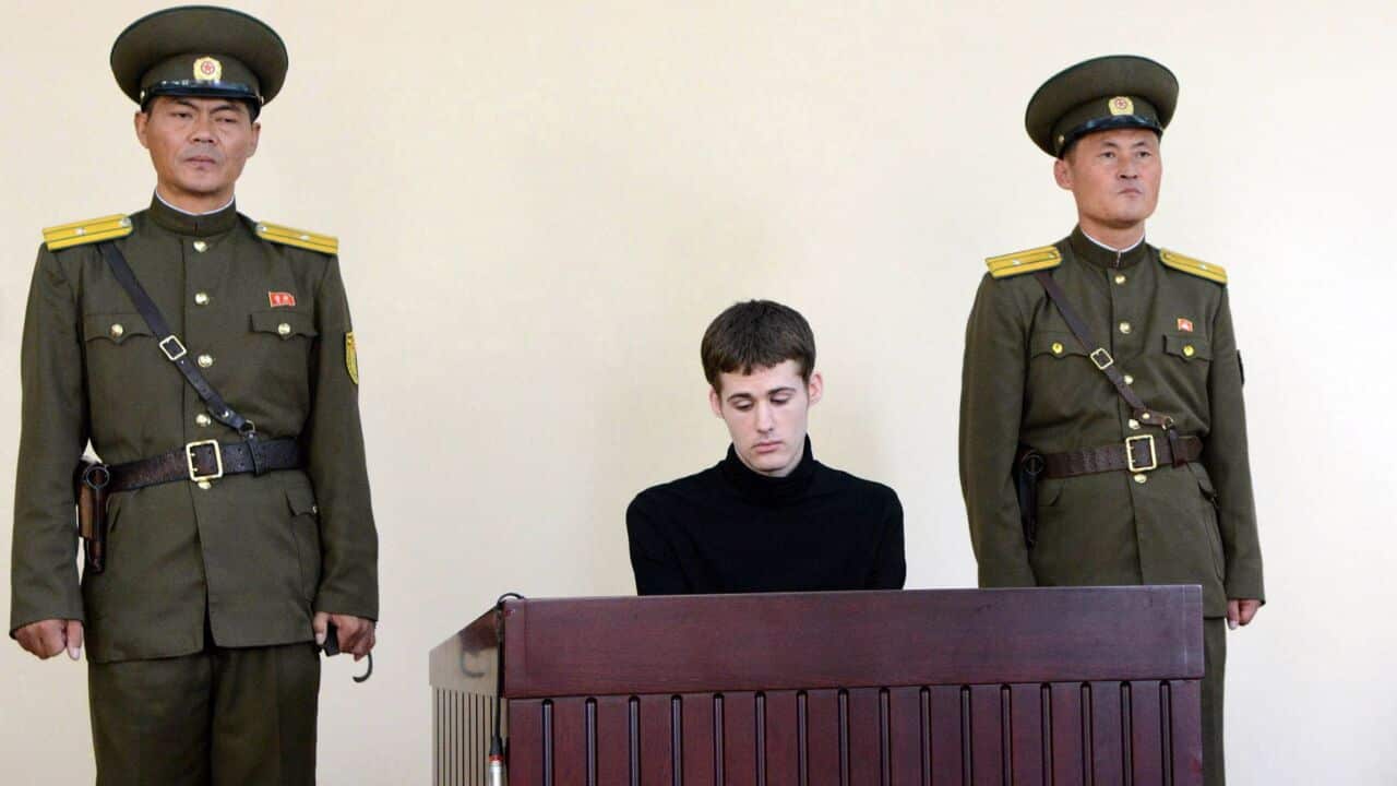US citizen Matthew Miller in North Korea.