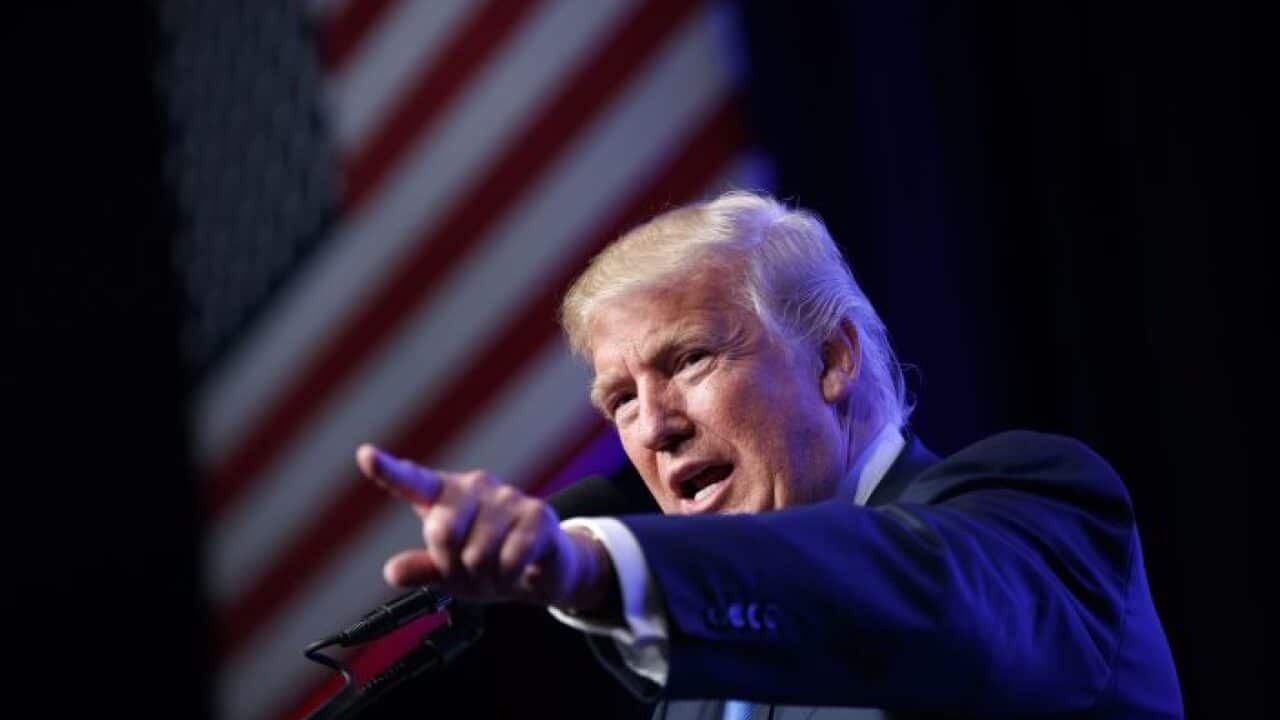 Republican presidential candidate Donald Trump