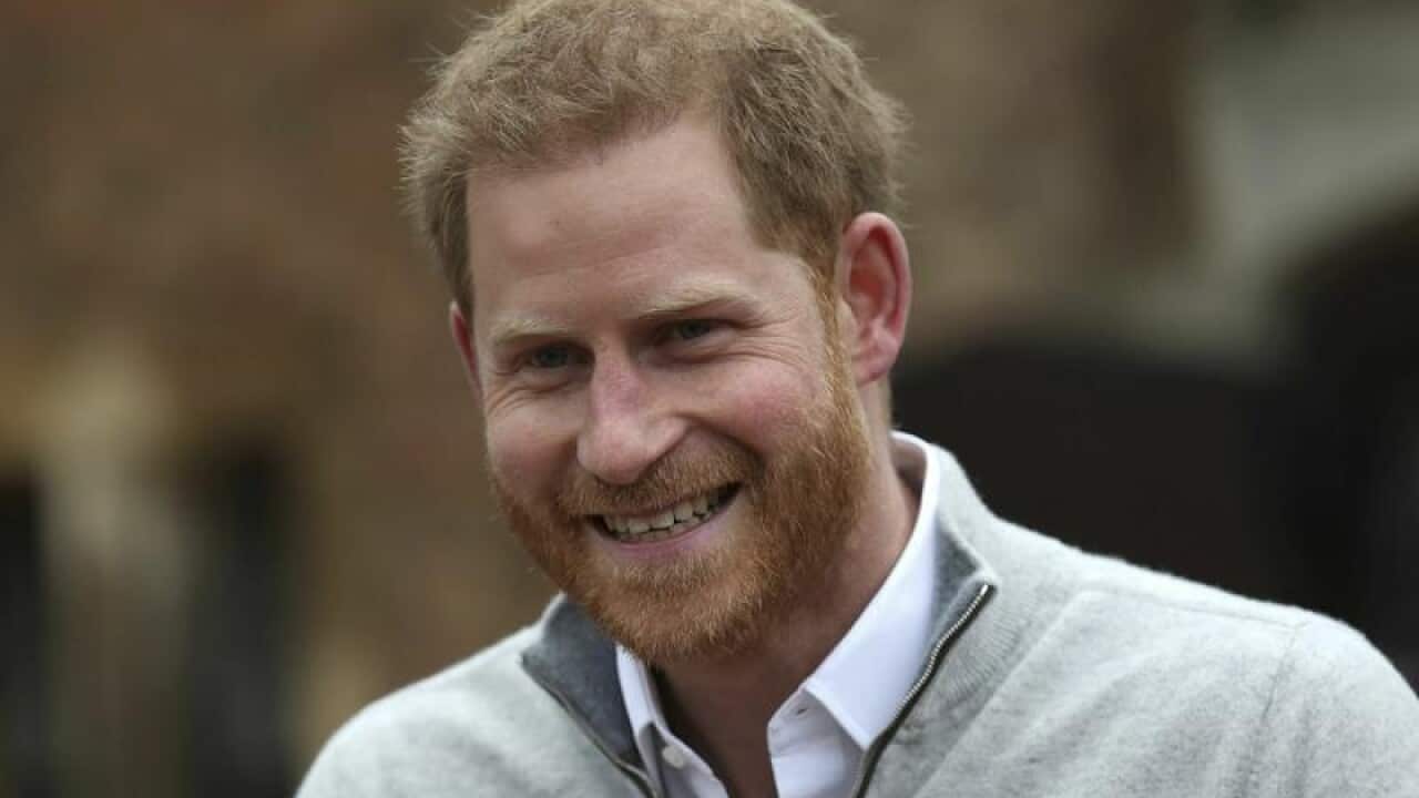 Prince Harry speaks at Windsor Castle