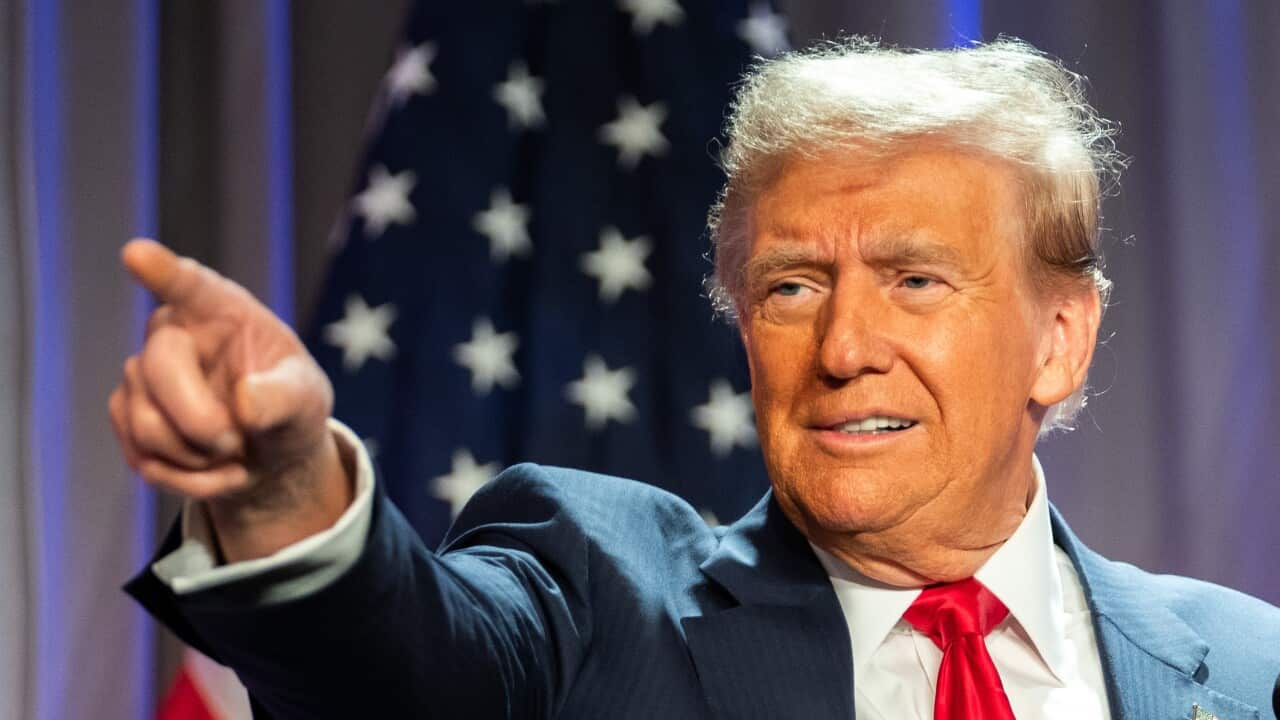 US President-elect Trump at House Republicans meeting in Washington, DC