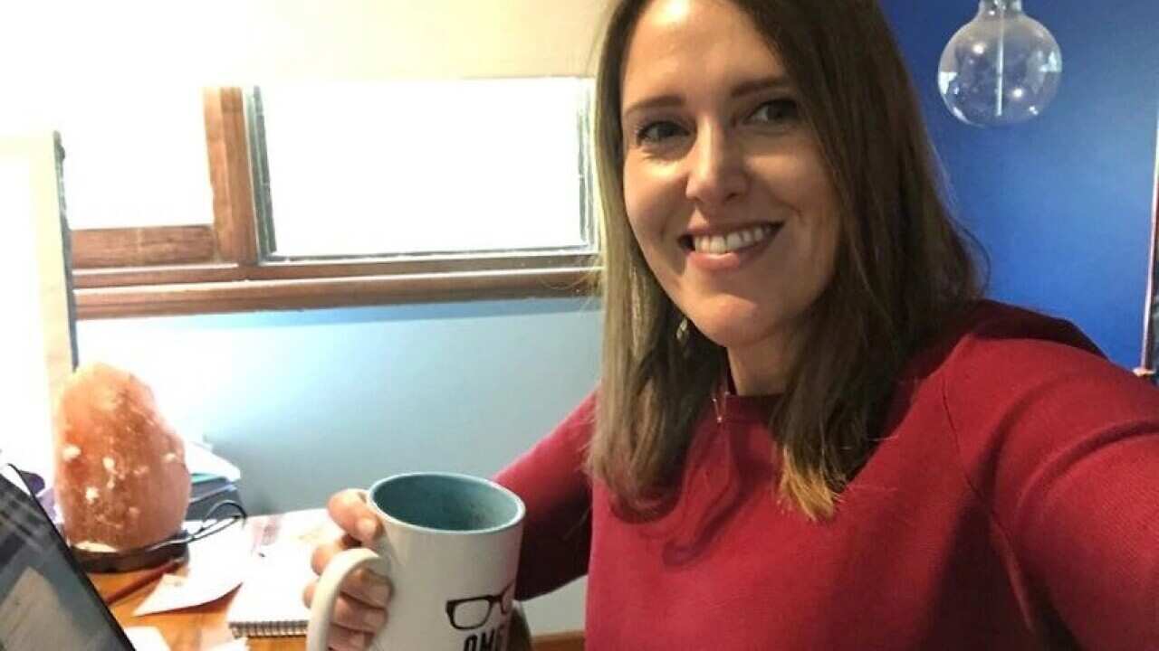 Brand and marketing strategist Stephanie Barr is now working from her Melbourne home.