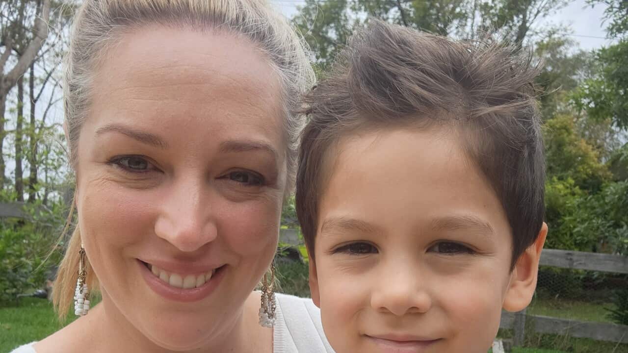 Kate and her four year old son Louie