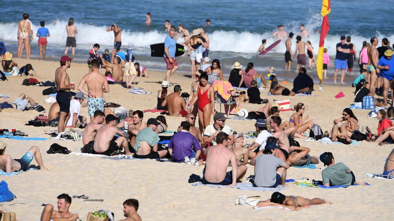 Bondi Beach, people enjoying the sun (AAP)