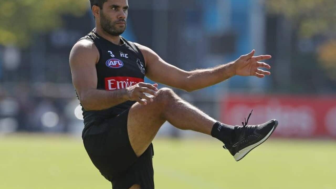 Daniel Wells at Collingwood training