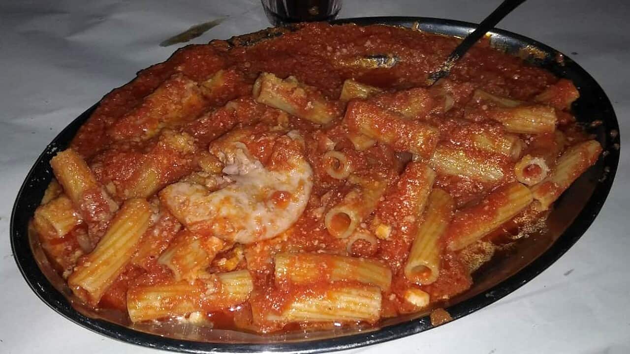 Rigatoni with pajata