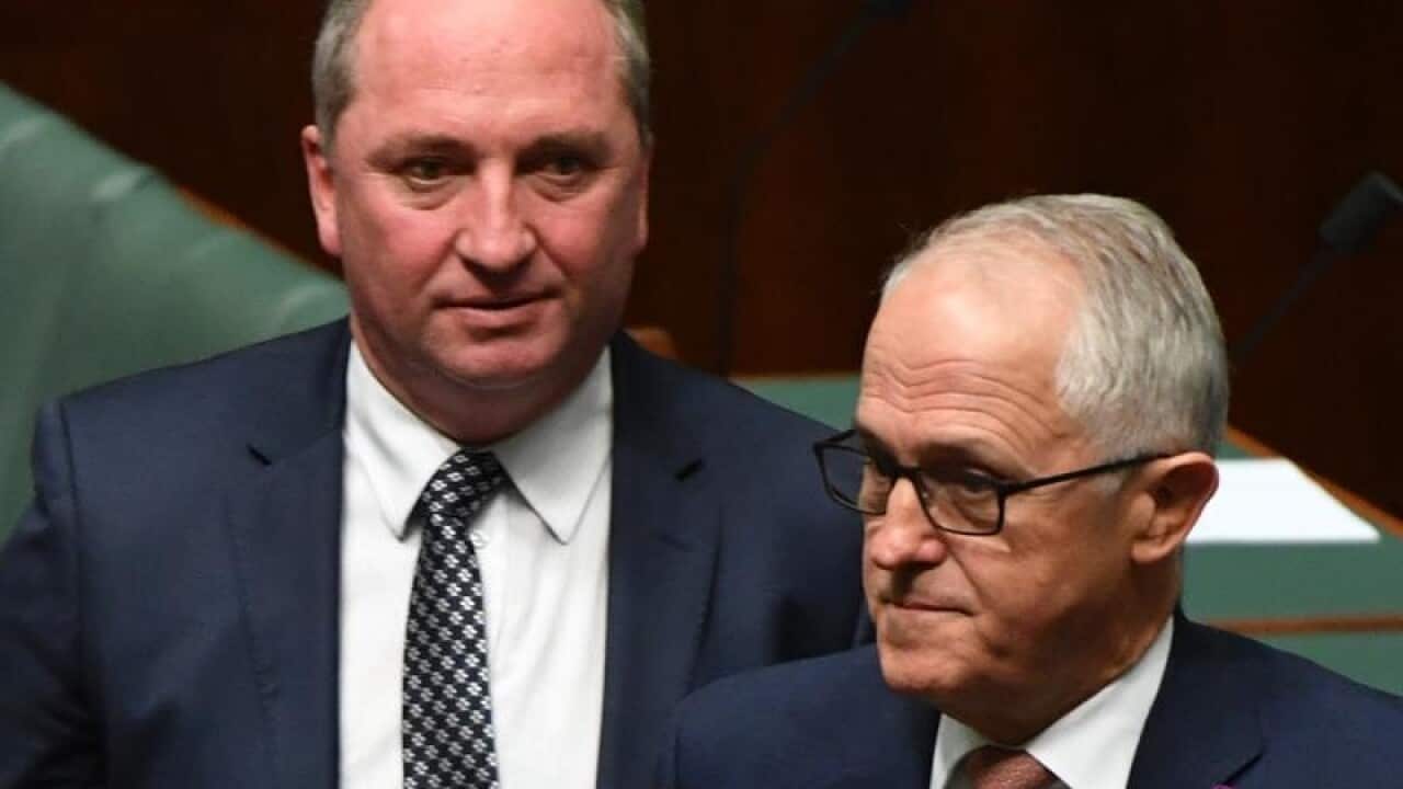 Barnaby Joyce and Malcolm Turnbull