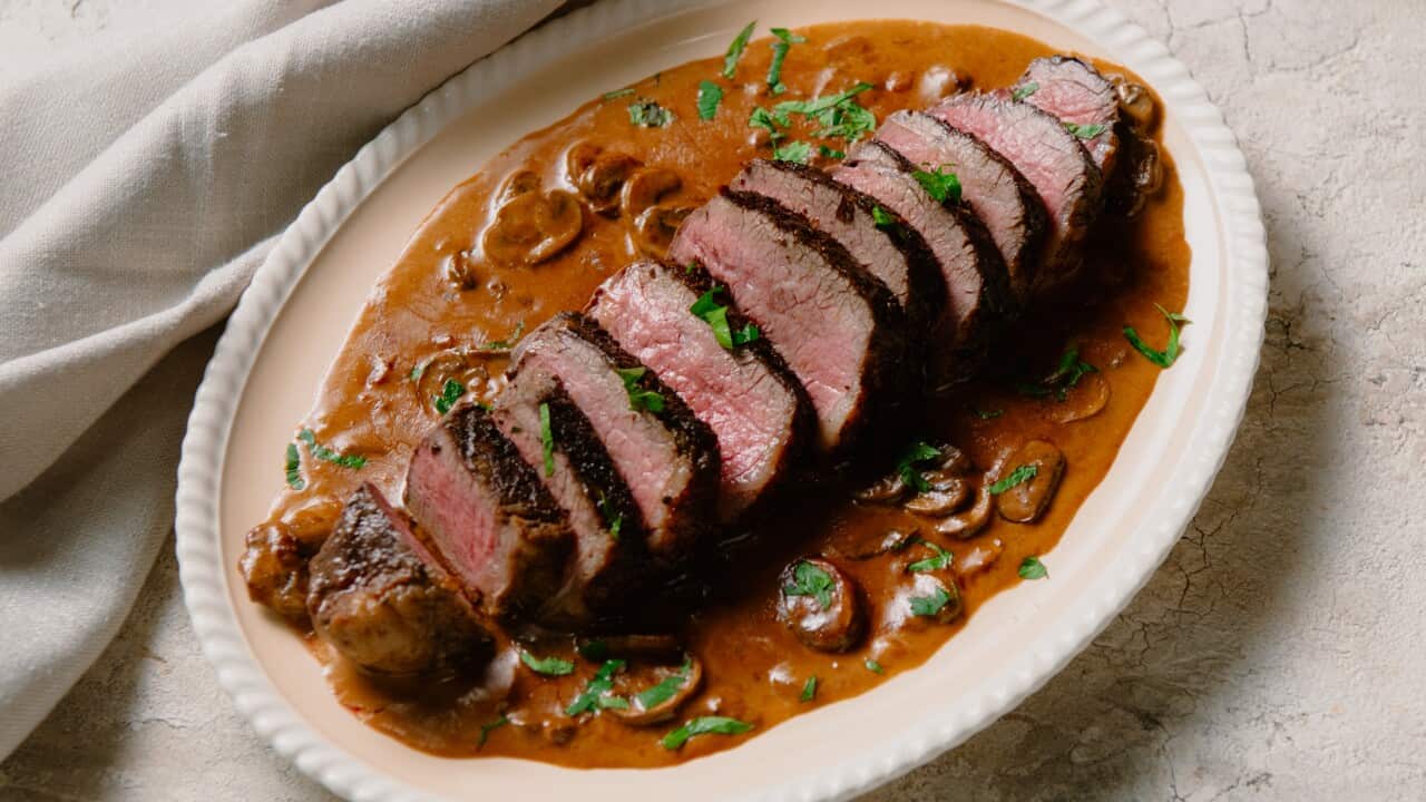 Adam Liaw's Rump cap with Jaeger sauce Recipe | SBS The Cook Up with ...