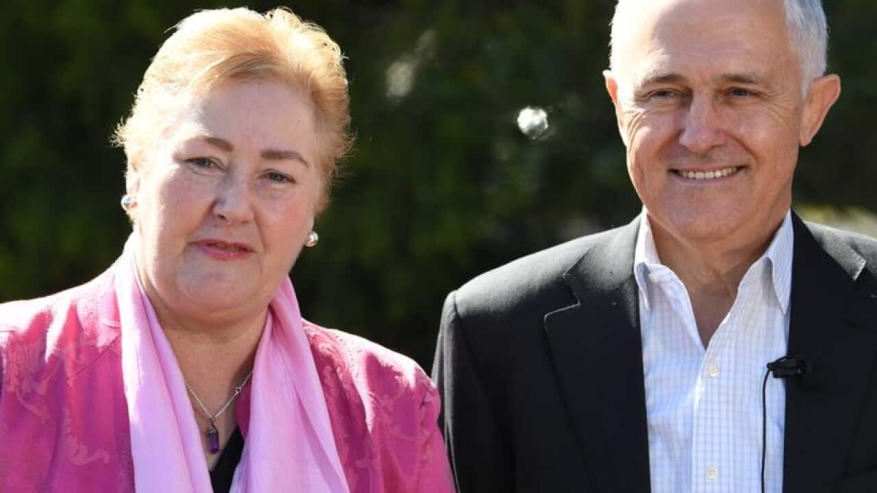 A file image of Malcolm Turnbull and Liberal MP Ann Sudmalis.