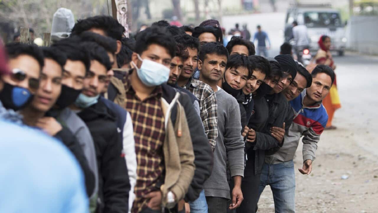Nepali workers