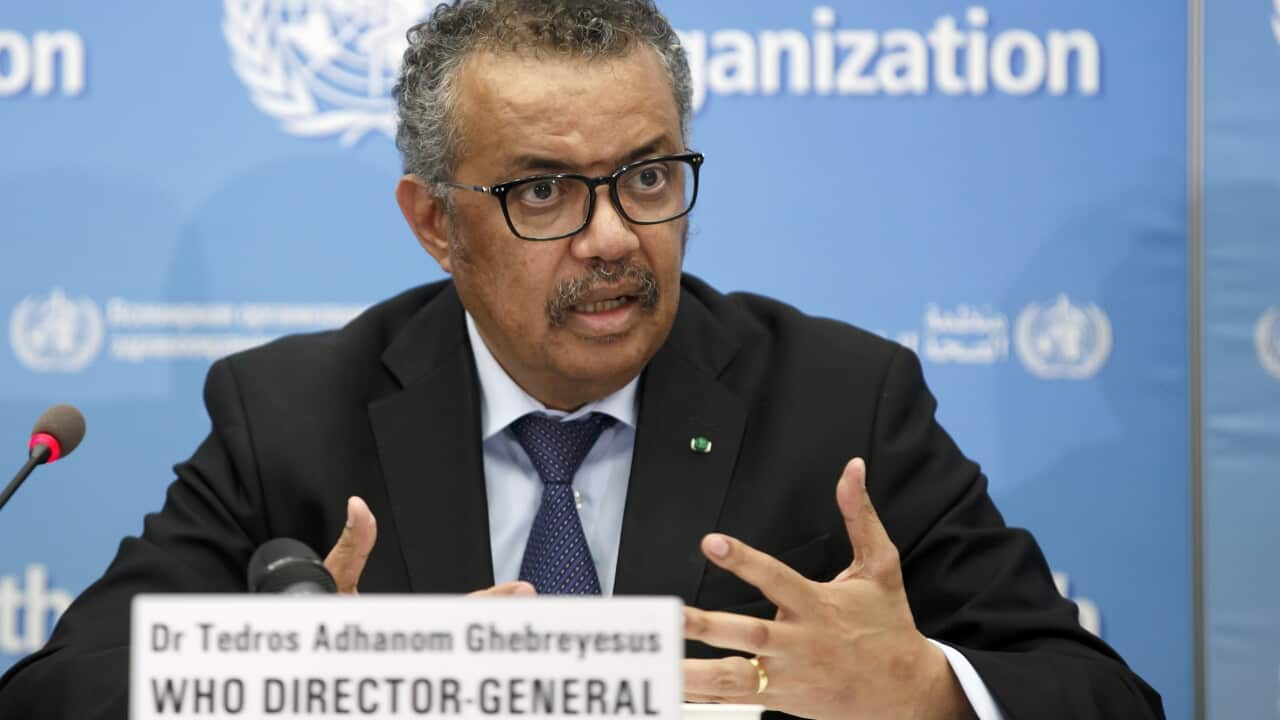 WHO chief Tedros Adhanom Ghebreyesus.