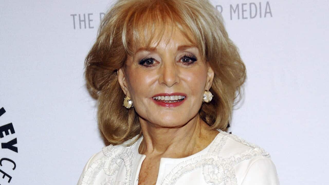 Barbara Walters arrives to participate in a panel discussion featuring the hosts of ABC's "The View" at The Paley Center for Media on 9 April 2008 in New York.