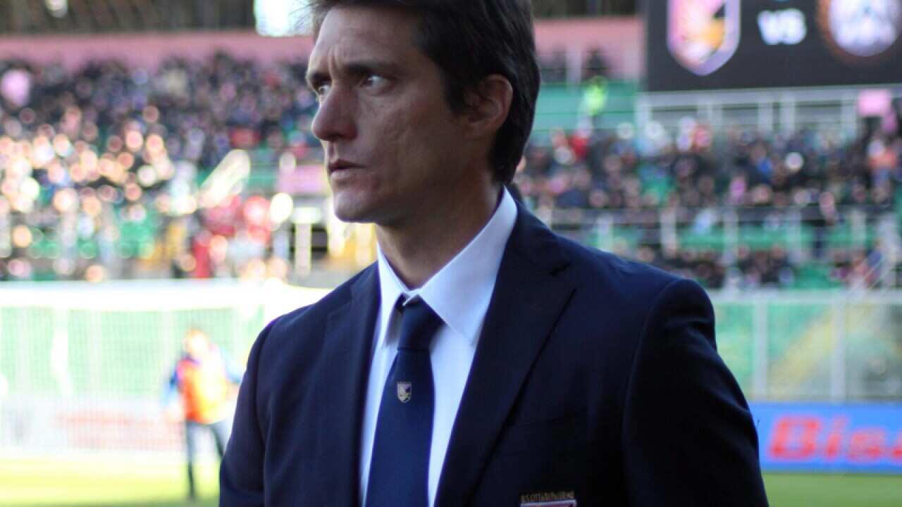 Palermo headcoach Guillermo Barros Schelotto