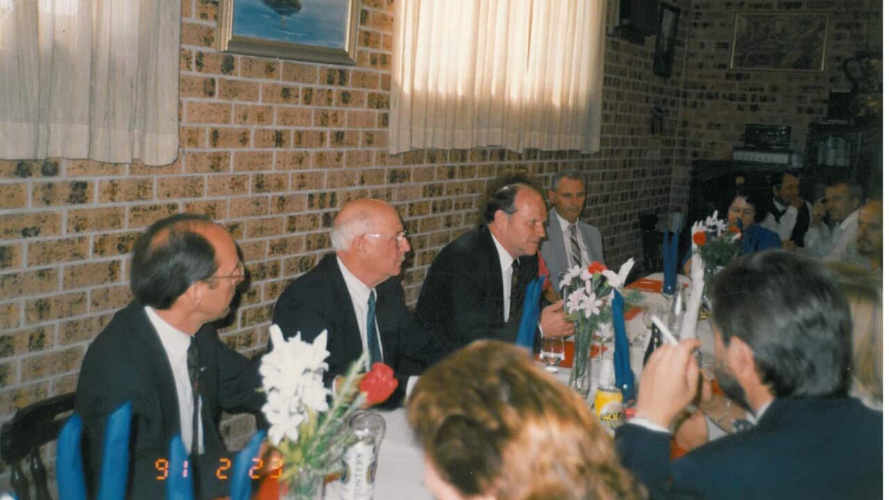 dr. Jože Pučnik v Klubu Triglav, 1991