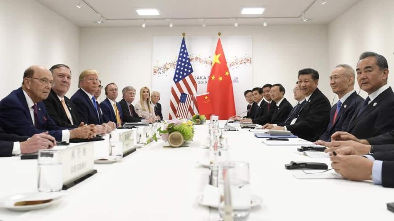President Donald Trump meets with Chinese President Xi Jinping